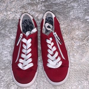 Size 6 Tommy Hilfiger red sneakers. Don’t want anymore